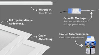 LED-PANELLEUCHTEN VON BRUMBERG.